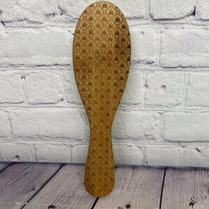 Bamboo Hairbrush Eco Friendly Laser Engraved Sustainability - Pattern ID-5
